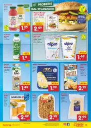 Gazetka promocyjna Netto Marken-Discount - Filial-Angebote - Gazetka - ważna od 15.04 do 15.04.2023 - strona 15 - produkty: Alpenhain, alpro, angebot, arla, backfisch, bestpreis, bier, bio, burger, eis, fertiggericht, filet, filets, fisch, frucht, grill, Grillkäse, Käse, käsescheiben, Kefir, matjes, Matjesfilet, matjesfilets, milch, natur, Nordsee, nuggets, nuss, reis, Skyr, smoothie, südtiroler, Ti, weidemilch, ZTE