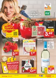 Gazetka promocyjna Netto Marken-Discount - Filial-Angebote - Gazetka - ważna od 15.04 do 15.04.2023 - strona 19 - produkty: angebot, asti, bestpreis, braten, coupon, decke, eis, fleisch, hackfleisch, paprika, paprika rot, Quiche, reis, reis-fit, rezept, rezepte, riesling, rind, Ti, Tiere, tomate, tomaten, vorspeise, wein, weine, Weißwein, wurst, wurst in selbstbedienung, ZTE