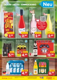 Gazetka promocyjna Netto Marken-Discount - Filial-Angebote - Gazetka - ważna od 15.04 do 15.04.2023 - strona 23 - produkty: alkohol, Alwa, angebot, auer, Bad, bestpreis, bier, Biere, cocktail, dauertiefpreis, drink, drinks, eis, elle, erdinger, frucht, getränk, getränke, karamalz, kirsch, kirsche, köstritzer, limette, limo, malz, Mett, mineralwasser, Multivitaminsaft, natürliches mineralwasser, oder radler, orange, orangen, radler, rama, reis, Ria, saft, sangria, Ti, tiefpreis, tisch, vita, wasser, wein, Wild, ZTE