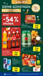 Gazetka promocyjna AldiSud - IN ZWEI WOCHEN - Gazetka - ważna od 23.12 do 23.12.2023 - strona 18 - produkty: alle artikel ohne dekoration, bier, chips, coca-cola, cola, dekoration, drink, eis, energy drink, erfrischungsgetränk, fanta, flasche, getränk, heineken, korn, LG, lorenz, Mezzo Mix, paprika, red bull, reis, saltletts, salz, sesam, snack, snacks, sprite, Sun Snacks, Ti, ZTE