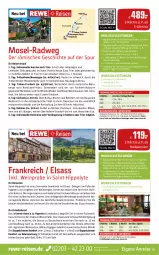 Gazetka promocyjna Rewe Reisen - Reiseprospekt - Gazetka - ważna od 26.04 do 26.04.2024 - strona 23 - produkty: auer, axe, Bad, bier, Biere, buch, dusche, eimer, eis, elle, getränk, gewürz, harman, hipp, Holz, inklusivleistungen, Liege, Mett, metternich, möbel, reis, reiseverlauf, rwe, SANTE, Ti, tisch, uhr, wein, weine