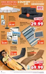 Gazetka promocyjna Kaufland - Gazetka - ważna od 04.05 do 04.05.2022 - strona 26 - produkty: angebot, angebote, Holz, kissen, Liege, Palette, Palettenkissen, Ria, Rückenkissen, rwe, sonnenliege, sonnensegel, teppich, Ti, tragegriff, uv-schutz, ZTE