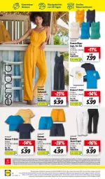 Gazetka promocyjna Lidl - Wochen-Highlights im Onlineshop - Gazetka - ważna od 30.07 do 30.07.2023 - strona 8 - produkty: auer, Cap, damen t-shirt, eis, elle, ente, erde, esmara, jeans, jumpsuit, mac, magazin, ndk, Pants, Rauch, reis, shirt, T-Shirt, Ti