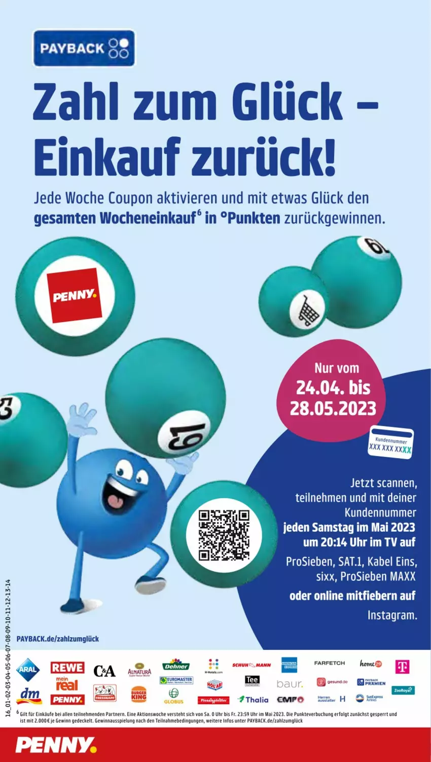 Aktueller Prospekt Penny - Prospekte - von 24.04 bis 29.04.2023 - strona 16 - produkty: buch, coupon, decke, Deckel, LG, natur, natura, payback, Ti, uhr