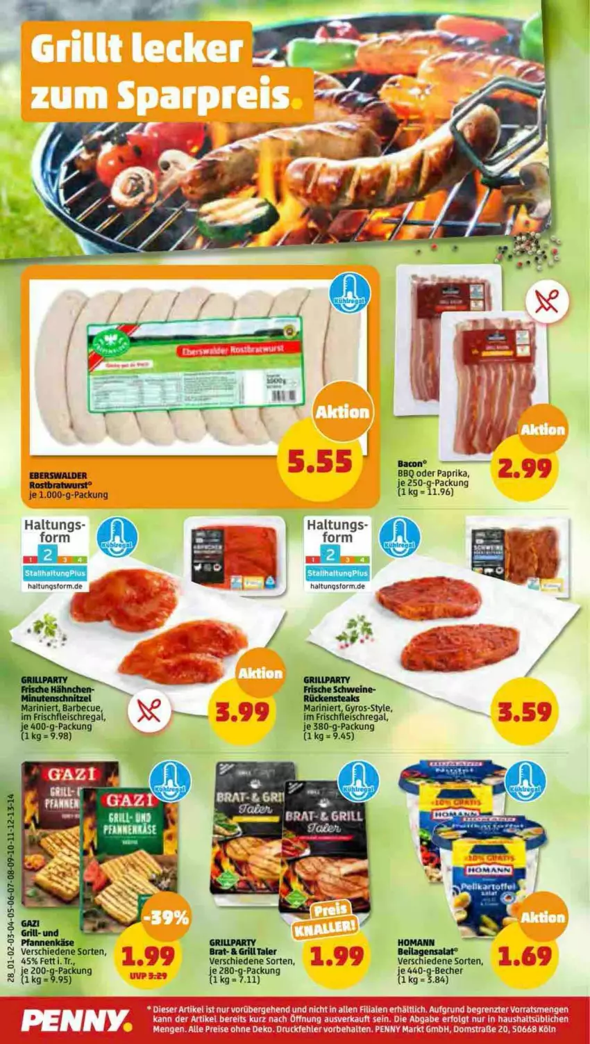 Aktueller Prospekt Penny - Prospekte - von 24.04 bis 29.04.2023 - strona 28 - produkty: bacon, Becher, bratwurst, paprika, rostbratwurst, tee, Ti, wurst