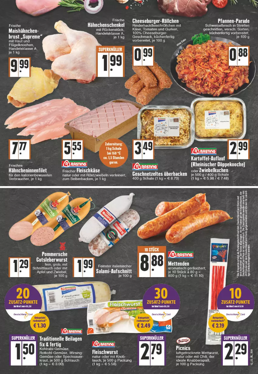 Aktueller Prospekt Edeka - Angebote der Woche - von 21.03 bis 26.03.2022 - strona 9 - produkty: apfel, auer, aufschnitt, burger, chili, eis, elle, filet, fleisch, fleischkäse, geschnetzeltes, gurke, gurken, gutsleberwurst, hackfleisch, hähnchenschenkel, henkel, ilag, kartoffel, Käse, kohlrabi, Kraut, küche, kuchen, Küchen, leberwurst, mac, mais, Mett, mettwurst, mit röstzwiebeln, natur, Rauch, reifen, rind, rinder, rinderhackfleisch, röstzwiebeln, rotkohl, salami, Schal, Schale, schenkel, schlauch, schnitten, schnittlauch, schwein, schweine, schweinefleisch, Speck, tee, Ti, tisch, tomate, tomaten, wein, weine, Wirsing, wurst, Zelt, zwiebel, zwiebeln