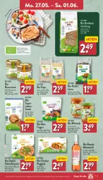 Gazetka promocyjna Aldi Nord - Von Montag - Gazetka - ważna od 01.06 do 01.06.2024 - strona 11 - produkty: aufstrich, aus der tiefkühlung, backmischung, beutel, bio, brot, brotaufstrich, creme, Feigen, flasche, gin, Kürbis, kürbiskerne, nuggets, nuss, Ofen, pizza, rel, roséwein, salz, snack, steinofen, Ti, tisch, trolli, wein, wiener, ZTE