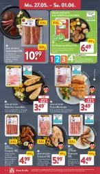 Gazetka promocyjna Aldi Nord - Von Montag - Gazetka - ważna od 01.06 do 01.06.2024 - strona 4 - produkty: aldi, bio, braten, bratwurst, brustfilet, cevapcici, eis, Elan, ente, filet, filets, fleisch, gewürz, gin, grill, hackfleisch, Hähnchen-Innenfilets, Heu, kräuter, lamm, Lammrücken, marinade, pute, reis, Ria, rind, rinder, rinderhackfleisch, rwe, schinken, schnitzel, schwein, schweine, schweinefleisch, steak, steaks, Ti, trolli, wein, weine, wurst, ZTE