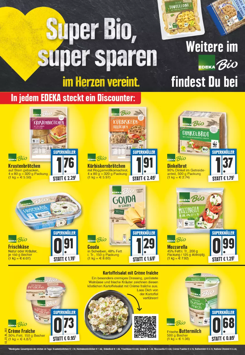 Aktueller Prospekt Edeka - Angebote der Woche - von 02.01 bis 07.01.2023 - strona 2 - produkty: bett, brötchen, deka, discount, tee, Ti