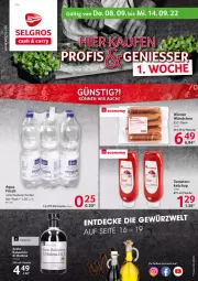 Gazetka promocyjna Selgros - Food - Gazetka - ważna od 14.09 do 14.09.2022 - strona 1 - produkty: aceto, aceto balsamico, aqua, balsam, balsamico, decke, flasche, gewürz, ketchup, LG, Mode, tee, Ti, tomate, tomaten, wiener, würstchen