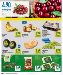 Gazetka promocyjna Diska - Prospekte - Gazetka - ważna od 18.06 do 18.06.2022 - strona 4 - produkty: aktionspreis, banane, bananen, Bau, bio, chiquita, cola, deka, edeka bio, eier, eis, Elan, feldsalat, kirsch, kirsche, kirschen, kiwi, Kiwi Gold, mango, melone, reis, Ria, rucola, salat, tafeläpfel, tafeltrauben, Tasche, Ti, trauben, zucchini