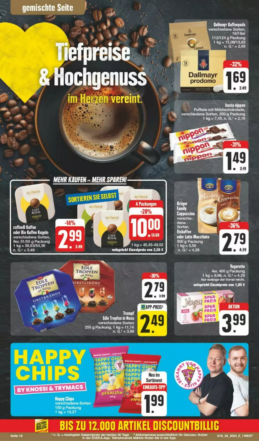 Aktueller Prospekt Edeka - Prospekte - von 31.08 bis 07.09.2024 - strona 18 - produkty: aktionspreis, eis, nuss, reis, Ti