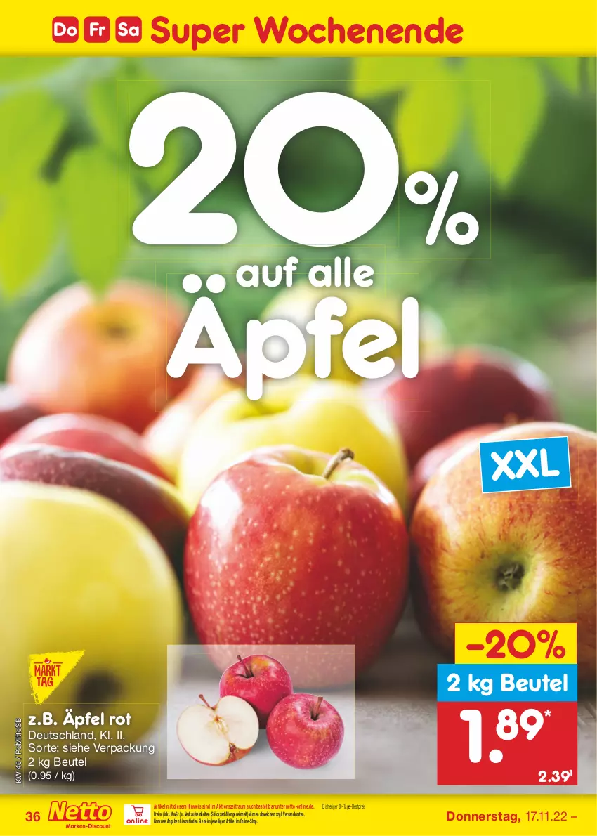 Aktueller Prospekt Netto Marken-Discount - Filial-Angebote - von 14.11 bis 19.11.2022 - strona 36 - produkty: bestpreis, beutel, eis, ndk, reis, Ti