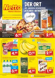 Gazetka promocyjna Netto Marken-Discount - Filial-Angebote - Gazetka - ważna od 19.11 do 19.11.2022 - strona 1 - produkty: Alwa, angebot, banane, bananen, bestpreis, bohne, butter, eis, elle, fleisch, gin, irische butter, jacobs, jacobs krönung, kaffee, kerrygold, Kinder, kinder bueno, kirsch, kirsche, kirschen, lachs, marzipan, Marzipanfüllung, mineralwasser, natur, natürliches mineralwasser, ndk, Räucherlachs, reis, rel, riegel, rum, salz, schott, schwein, schweine, Stollen, Ti, tisch, volvic, wasser, wein, weine, wurst, wurst in selbstbedienung, ZTE