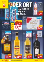 Gazetka promocyjna Netto Marken-Discount - Filial-Angebote - Gazetka - ważna od 19.11 do 19.11.2022 - strona 16 - produkty: amaro, bestpreis, bitburger, burger, drink, eis, energy drink, getränk, getränke, gin, Glühwein, grill, honig, Jagertee, Käse, merl, merlot, ndk, pasta, pils, pircher, premium pils, reis, rotwein, schweppes, tee, Ti, wein