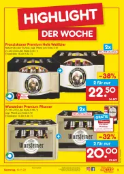 Gazetka promocyjna Netto Marken-Discount - Filial-Angebote - Gazetka - ważna od 19.11 do 19.11.2022 - strona 3 - produkty: angebot, bestpreis, bier, eis, franziskaner, Hefe, natur, pils, pilsener, premium pils, reis, steiner, Ti, warsteiner, ZTE