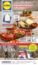 Gazetka promocyjna Lidl - Aktionsprospekt - Gazetka - ważna od 27.05 do 27.05.2023 - strona 1 - produkty: angebot, angebote, Bad, bio, discount, E-Bike, eis, erde, Fahrrad, hartkäse, jamón serrano, Käse, LG, milch, reis, serrano, Spezi, Ti, uhu, ZTE