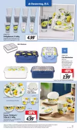 Gazetka promocyjna Lidl - Aktionsprospekt - Gazetka - ważna od 27.05 do 27.05.2023 - strona 15 - produkty: decke, Deckel, eis, elle, ernesto, Gläser, mikrowelle, reis, schüssel, tasse, teller, Ti, weck, ZTE