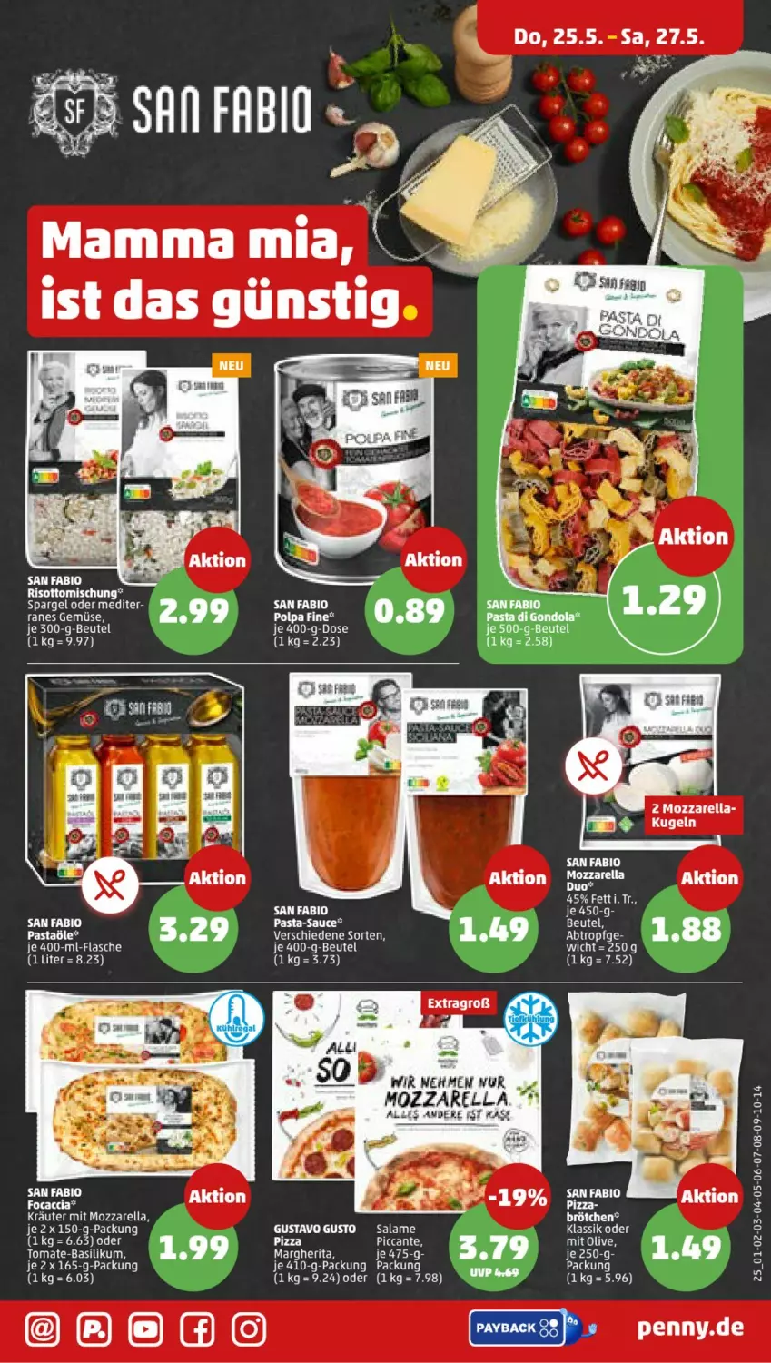 Aktueller Prospekt Penny - Prospekte - von 22.05 bis 27.05.2023 - strona 27 - produkty: ACC, basilikum, beutel, bio, brötchen, flasche, Focaccia, kräuter, margherita, mozzarella, olive, pasta, pasta-sauce, rel, sauce, spargel, tee, Ti, tomate, tomate-basilikum