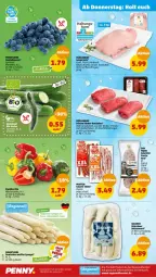 Gazetka promocyjna Penny - Prospekte - Gazetka - ważna od 27.05 do 27.05.2023 - strona 24 - produkty: ACC, beere, beeren, bio, eis, ente, fenster, fleisch, gurke, heidelbeere, heidelbeeren, jungbullen, natur, paprika, regal, reis, salami, Schal, Schale, spargel, Ti, wurst