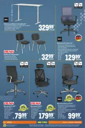 Gazetka promocyjna Metro - Office Spezial - Gazetka - ważna od 10.08 do 10.08.2022 - strona 22 - produkty: armlehnen, Brei, eis, HP, kraft, latte, office, reis, rückenlehne, rwe, schreibtisch, stapelstuhl, stuhl, Ti, tisch, tischplatte, Tischplatten