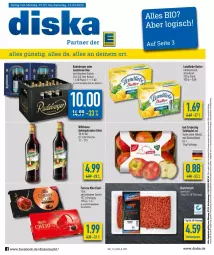 Gazetka promocyjna Diska - Prospekte - Gazetka - ważna od 12.03 do 12.03.2022 - strona 1 - produkty: aktionspreis, angebot, angebote, Berger, bier, butter, eis, ferrero, flasche, fleisch, hackfleisch, hackfleisch gemischt, kräuter, landliebe, likör, radeberger, reis, Streichzart, tafeläpfel, Ti, wilthener