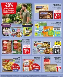 Gazetka promocyjna Edeka - Prospekte - Gazetka - ważna od 14.08 do 14.08.2026 - strona 9 - produkty: Airfryer, beutel, bounty, Cap, coppenrath, deka, Dr. Oetker, eis, Eisriegel, fertiggericht, fisch, fischstäbchen, gin, Goldstücke, iglo, langnese, langnese eis, LG, mars, nogger, original wagner, payback, pizza, reis, riegel, rustipani, snack, snickers, Ti, veggie, Veggie Love, wagner, ZTE
