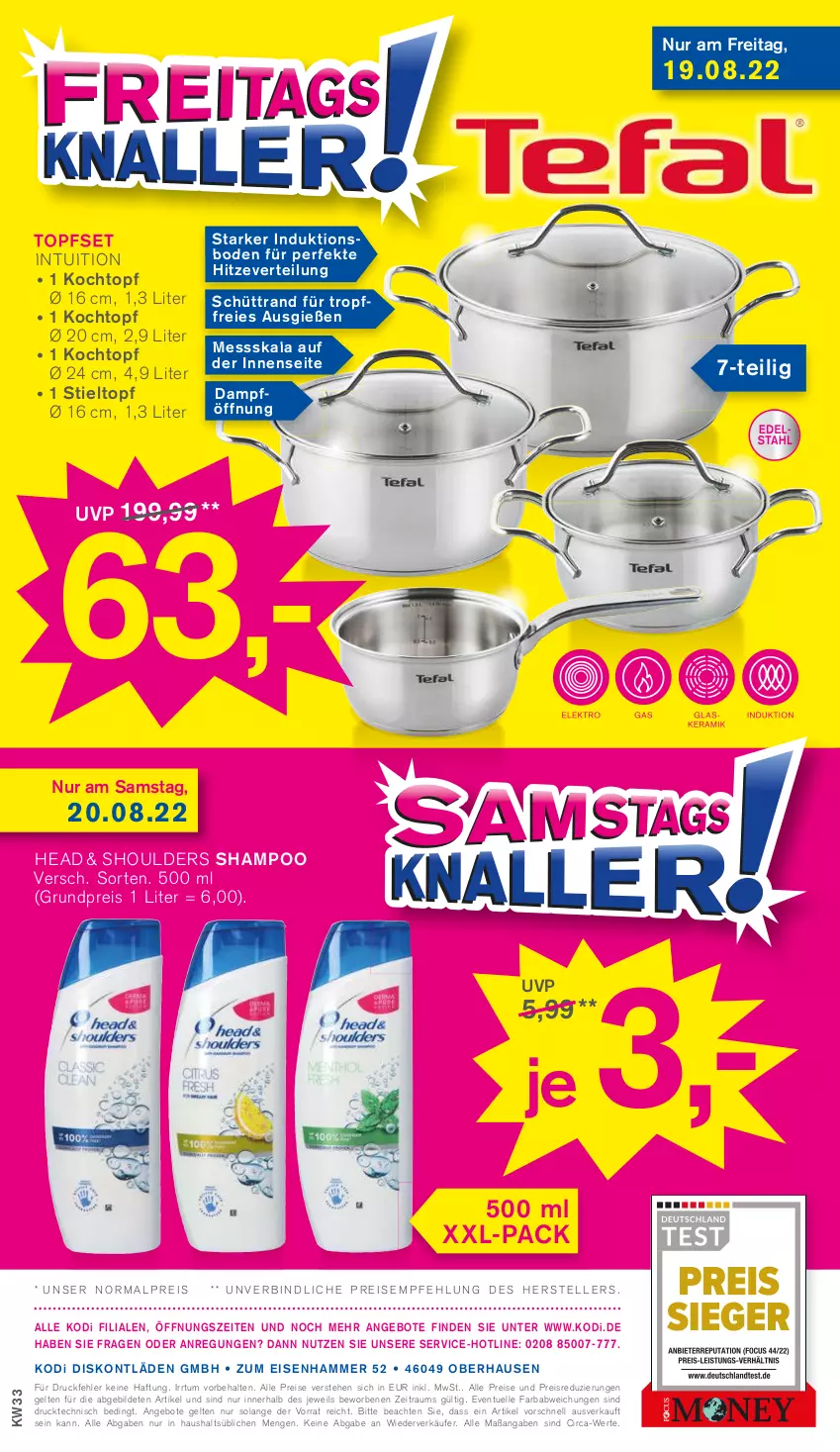 Aktueller Prospekt Kodi - Prospekte - von 13.08 bis 18.08.2022 - strona 12 - produkty: angebot, angebote, eis, elle, Kochtopf, reis, shampoo, teller, Ti, topf, Topfset