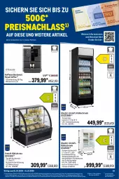 Gazetka promocyjna Metro - Wochen-Angebote Händler - Gazetka - ważna od 04.10 do 04.10.2025 - strona 22 - produkty: auto, beleuchtung, beutel, bifi, brötchen, Croissant, eis, elle, erde, gin, Glastür, kaffee, kaffeevollautomat, kühlschrank, Metro, metro gastro, reis, rum, Schrank, tasse, teller, Ti, tiefpreis, tisch, vitrine, wasser, wassertank, weizenbrötchen, ZTE