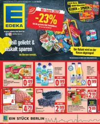 Gazetka promocyjna Edeka - Angebote der Woche - Gazetka - ważna od 28.01 do 28.01.2023 - strona 1 - produkty: beere, beeren, beutel, braten, coppenrath, deka, Donauwellen, eis, elle, flasche, fleisch, frischkäse, frucht, fruchtsäfte, gewürz, hackfleisch, heidelbeere, heidelbeeren, joghur, joghurt, Käse, knorr, knorr fix, kuchen, Kuschelweich, Lust auf Torte, mandel, Mett, Nektar, Ria, ring, rwe, saft, säfte, schwein, schweine, Schweinehackfleisch, Ti, torte, weichspüler, wein, weine