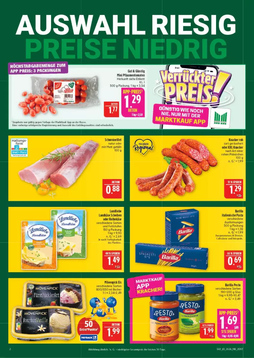 Aktueller Prospekt Marktkauf - Prospekt - von 18.10 bis 24.10.2026 - strona 2 - produkty: angebot, angebote, eis, LG, pflaume, pflaumen, reis, Ti, tomate, tomaten, ZTE