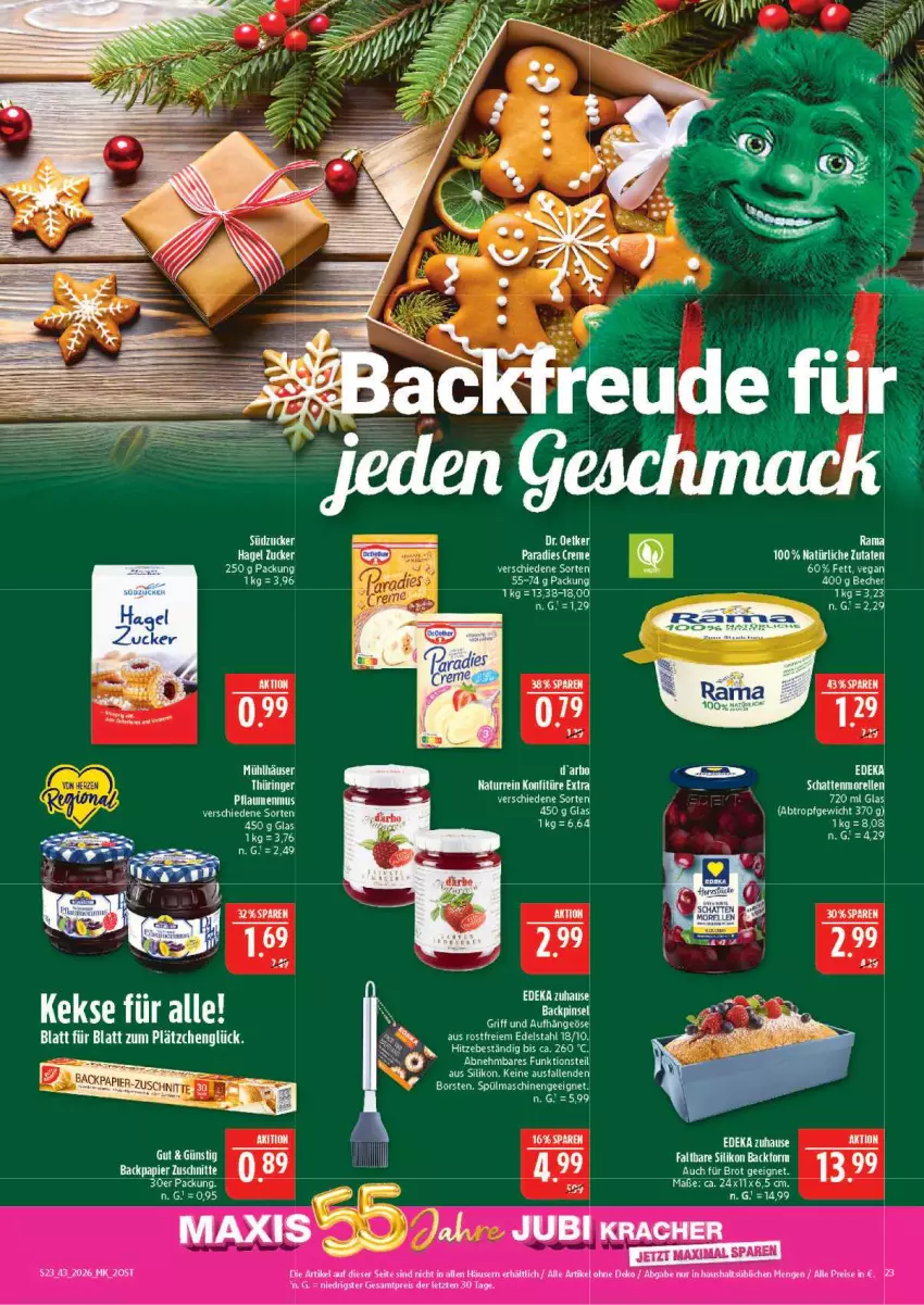 Aktueller Prospekt Marktkauf - Prospekt - von 18.10 bis 24.10.2026 - strona 23 - produkty: Backform, Becher, brot, creme, eis, elle, kracher, Lätzche, morellen, Paradies Creme, pflaume, pflaumen, pflaumenmus, rama, reis, rel, schattenmorellen, spülmaschinen, tee, Ti, ZTE