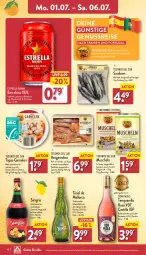 Gazetka promocyjna Aldi Nord - Von Montag - Gazetka - ważna od 06.07 do 06.07.2024 - strona 10 - produkty: aldi, asti, bier, eis, elle, Estrella Damm, flasche, garnelen, getränk, gin, Holz, kräuter, kräuterlikör, küche, Lagerbier, LG, likör, Muscheln, nuss, reis, rel, Ria, roséwein, rwe, sangria, Sardinen, sauce, Schal, Schale, Tapas, tempranillo, Ti, wein, ZTE