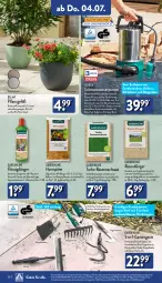 Gazetka promocyjna Aldi Nord - Von Montag - Gazetka - ważna od 06.07 do 06.07.2024 - strona 26 - produkty: aldi, aust, Bau, beutel, dell, dünger, edelstahl, eis, elle, ente, ferrex, flasche, flüssigdünger, Garten, gin, korn, leine, Mode, ndk, pflanze, pflanzen, rasen, rasendünger, reis, Ria, Schal, Schale, Ti, topf, wasser, werkzeug, werkzeuge, ZTE