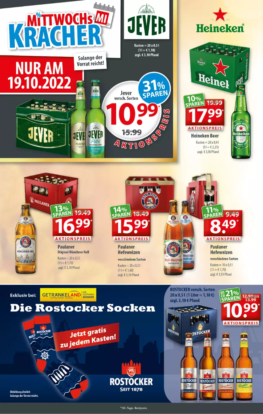 Aktueller Prospekt Getraenkeland - von 17.10 bis 29.10.2022 - strona 2 - produkty: bestpreis, bier, eis, getränk, getränke, gin, Hefe, hefeweizen, heineken, Paula, paulaner, reis