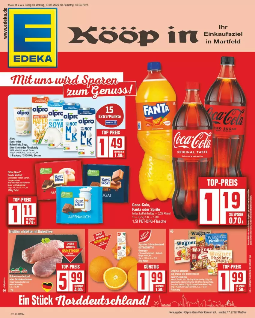 Aktueller Prospekt Edeka - Prospekte - von 10.03 bis 15.03.2025 - strona 1 - produkty: alpro, Becher, deka, drink, hafer, Haferdrink, Skyr, soya, Ti