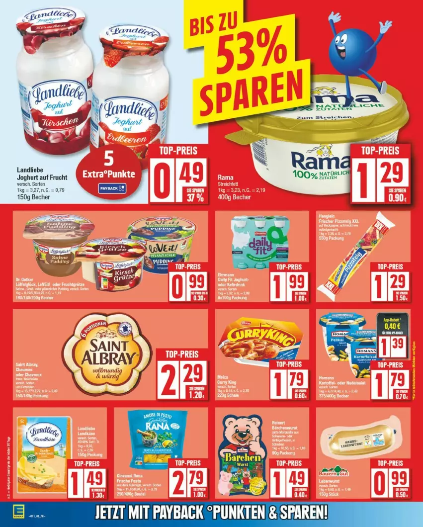 Aktueller Prospekt Edeka - Prospekte - von 10.03 bis 15.03.2025 - strona 11 - produkty: Becher, frucht, joghur, joghurt, landliebe, landliebe joghurt