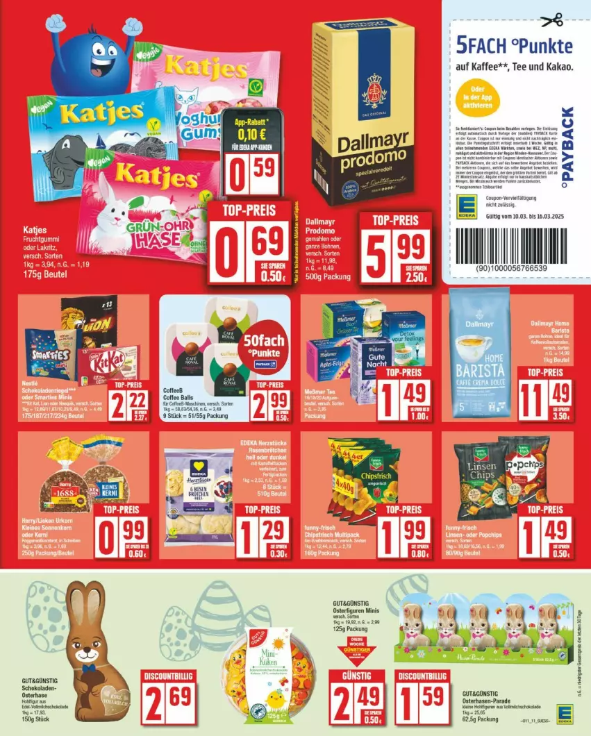 Aktueller Prospekt Edeka - Prospekte - von 10.03 bis 15.03.2025 - strona 14 - produkty: coupon, schoko, schokolade, schokoladen, Ti