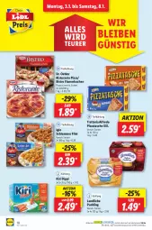 Gazetka promocyjna Lidl - Aktionsprospekt - Gazetka - ważna od 08.01 do 08.01.2022 - strona 10 - produkty: dip, Dr. Oetker, filet, flammkuchen, iglo, kiri, kuchen, lamm, landliebe, ndk, pizza, pudding, Ria, ristorante, ristorante pizza, Schal, Schale, Tasche, Ti