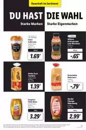 Gazetka promocyjna Lidl - Aktionsprospekt - Gazetka - ważna od 08.01 do 08.01.2022 - strona 13 - produkty: ACC, angebot, auer, Blüte, blütenhonig, Bona, brot, butter, Buttertoast, caffè latte, chia, eis, emmi, erde, getränk, golden toast, grafschafter, honig, kaffee, langnese, latte, latte macchiato, mac, macchiato, Milbona, reis, Ti, toast, Toastbrot, Vegeta, ZTE