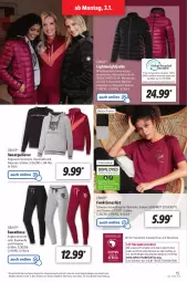 Gazetka promocyjna Lidl - Aktionsprospekt - Gazetka - ważna od 08.01 do 08.01.2022 - strona 15 - produkty: angebot, Bau, baumwolle, bio, crivit, dell, ecovero, eis, Elan, elle, Finish, funktionsshirt, hose, Jacke, kleid, lenzing, Mode, Pullover, reis, Ria, shirt, Sweathose, Sweatkleid, Ti, wasser, wolle, ZTE