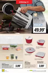 Gazetka promocyjna Lidl - Aktionsprospekt - Gazetka - ważna od 08.01 do 08.01.2022 - strona 20 - produkty: auto, Behälter, decke, Deckel, edelstahl, eis, elle, ernesto, Kocher, Kochlöffel, latte, Löffel, mikrowelle, Mixer, ndk, reifen, reis, rwe, Schal, Schale, silvercrest, Speck, spülmaschinen, Ti