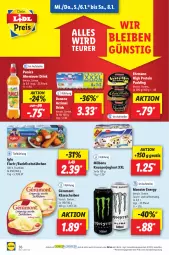 Gazetka promocyjna Lidl - Aktionsprospekt - Gazetka - ważna od 08.01 do 08.01.2022 - strona 36 - produkty: actimel, actimel drink, backfisch, Bona, danone, danone actimel drink, drink, ehrmann, eis, elle, ente, filet, fisch, fischstäbchen, géramont, iglo, joghur, joghurt, Käse, käsescheiben, Milbona, monster, Monster Energy, ndk, preisvorteil, pudding, punica, reis, Schal, Schale, teller, Ti