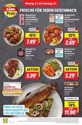 Gazetka promocyjna Lidl - Aktionsprospekt - Gazetka - ważna od 08.01 do 08.01.2022 - strona 4 - produkty: discount, eis, elle, fisch, fische, Fischer, fleisch, forelle, Frische Hähnchen, hackfleisch, hähnchen-schenkel, henkel, lebensmittel, mac, monitor, pril, reis, rel, rezept, rezepte, rind, schenkel, schwein, schwein und rind, Ti, vom schwein und rind, wein, wurst
