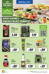 Gazetka promocyjna Lidl - Aktionsprospekt - Gazetka - ważna od 08.01 do 08.01.2022 - strona 40 - produkty: eis, essig, ingwer, lachs, mac, ndk, reis, sauce, Schal, Schale, sesam, soja, sojasauce, Sushi, Ti, vita, wasa