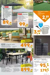Gazetka promocyjna  - Gazetka - ważna od 27.06 do 27.06.2026 - strona 3 - produkty: ampelschirm, Bank, brause, dekokissen, ente, Faltpavillon, Gießkanne, Holz, HP, kissen, latte, LG, lounge-set, pavillon, rasen, rückenlehne, sessel, Stühl, Tasche, teppich, Ti, tisch, tischplatte, tragetasche, uv-schutz, wasser