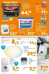 Gazetka promocyjna  - Gazetka - ważna od 27.06 do 27.06.2026 - strona 8 - produkty: Bau, brie, decke, deckenleuchte, eimer, elle, fassadenfarbe, Holz, holzschutz, lasur 2in1, LED Deckenleuchte, Leuchte, nuss, Schal, steckdose, Ti