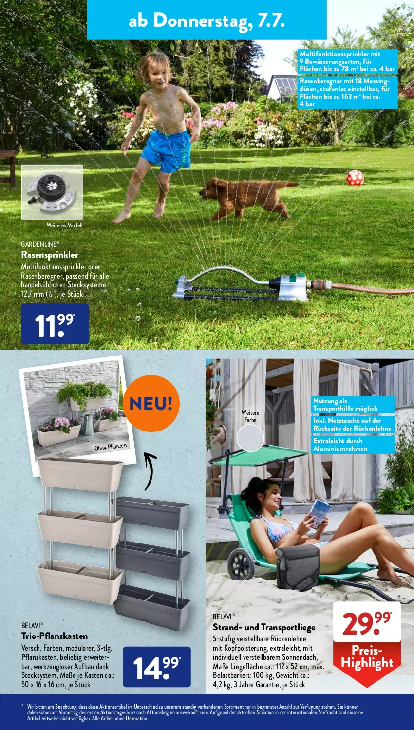 Aktueller Prospekt AldiSud - NÄCHSTE WOCHE - von 04.07 bis 09.07.2022 - strona 27 - produkty: alle artikel ohne dekoration, Bau, dekoration, dell, eis, elle, gardenline®, gin, LG, Liege, Mode, passend für alle, pflanze, Pflanzkasten, rasen, reis, rückenlehne, rwe, Sport, Tasche, Ti, werkzeug, ZTE