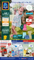 Gazetka promocyjna AldiSud - NÄCHSTE WOCHE - Gazetka - ważna od 09.07 do 09.07.2022 - strona 1 - produkty: aldi, auto, bier, bio, decke, dell, eis, ente, grill, kleid, kleider, mac, Mode, reis, Ti