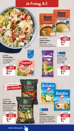 Gazetka promocyjna AldiSud - NÄCHSTE WOCHE - Gazetka - ważna od 09.07 do 09.07.2022 - strona 34 - produkty: aldi, Ben’s Original, bio, Bio-Olivenöl, chips, curry, eis, elle, erbsen, filet, filets, fisch, funny-frisch, gin, Käse, kichererbsen, korn, linsen, milch, mozzarella, natur, olive, oliven, olivenöl, olivenöl extra, reis, rel, ring, salakis, salz, saupiquet, schafskäse, String, teller, thunfisch, Ti, weichkäse